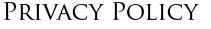 Privacy Policy